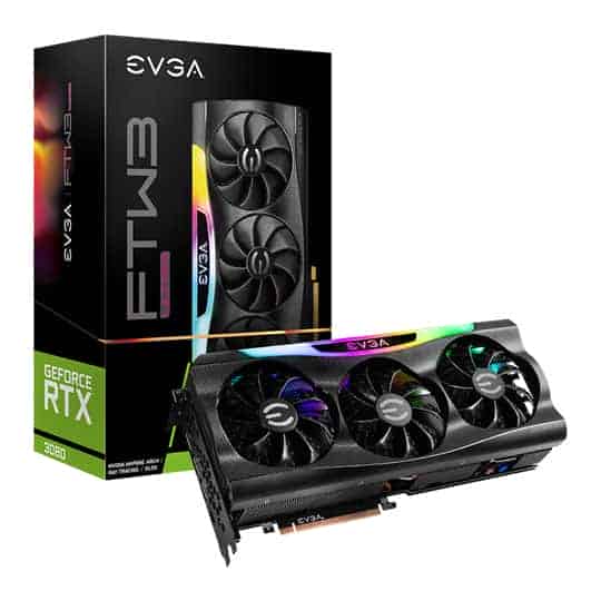 (image for) EVGA NVIDIA GeForce RTX 3080 FTW3 Ultra Gaming LHR 10GB Ampere Refurbished Graphics Card